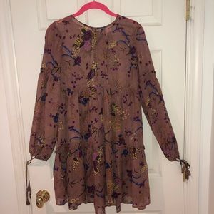 Lulus Long sleeve mini dress for fall. Size small.